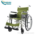 Fauteuil roulant manuel pliable léger en alliage d&#39;aluminium